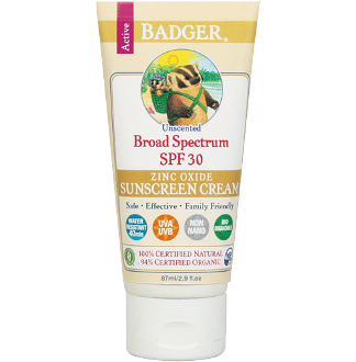 Badger Unscented SPF 30 Sunscreen