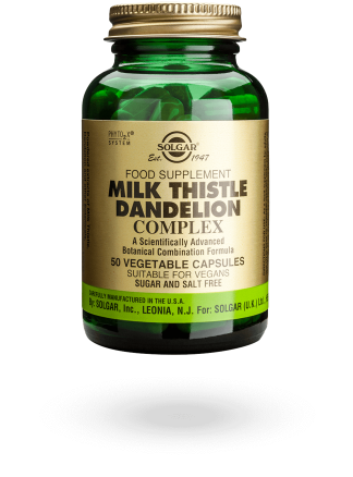 Solgar Milk Thistle Dandelion Complex 50 Vegetable Capsules