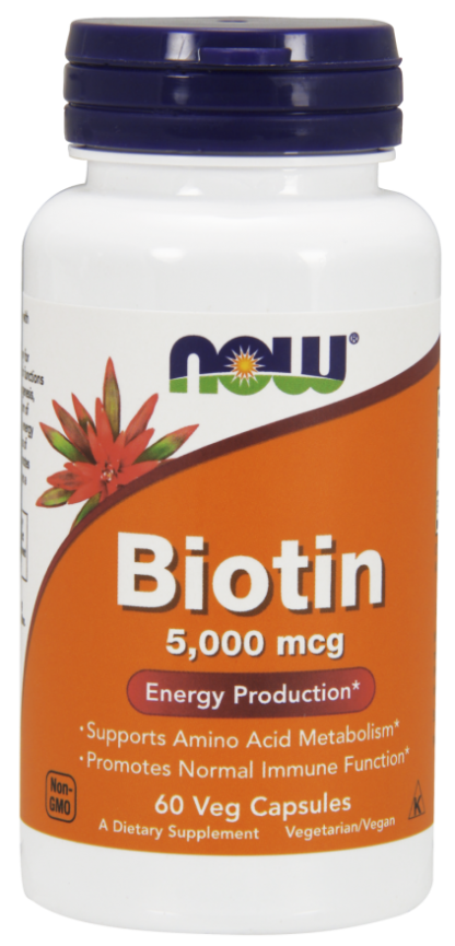 Now Foods Biotin 5000 mcg 60 caps