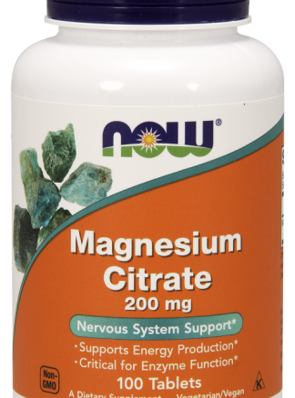 Now Foods Magnesium Citrate 200 mg Tablets
