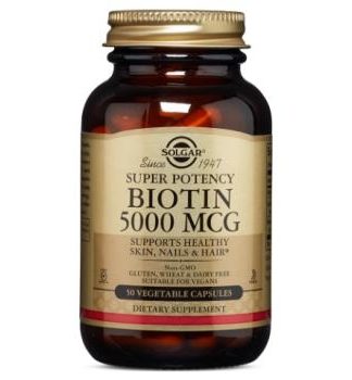 Solgar Biotin 5000 mcg Vegetable Capsules