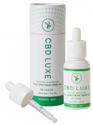 CBD Luxe Be Clear 1000mg 99.9% Pure CBD Tincture