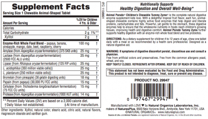 Animal Parade Tummy Zyme Kids Digestive Enzymes - Image 3
