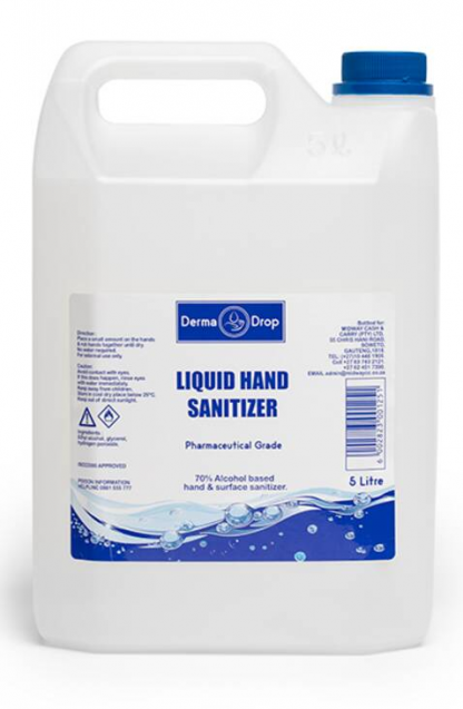 Derma Drop Hand Sanitizer 5 litre