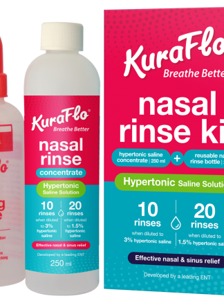 Kuraflo 20% Nasal Rinse Concentrate Starter Kit 250ml