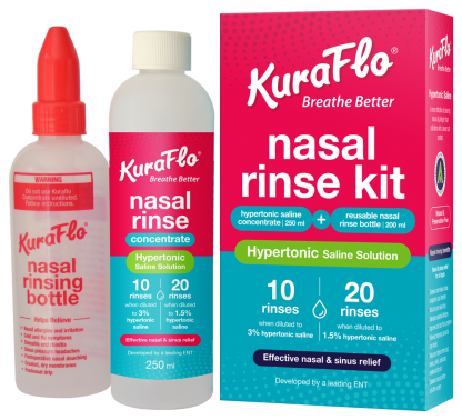 Kuraflo 20% Nasal Rinse Concentrate Starter Kit 250ml