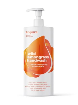 SoPure Wild Lemongrass Handwash - Nature's energising aromatherapy