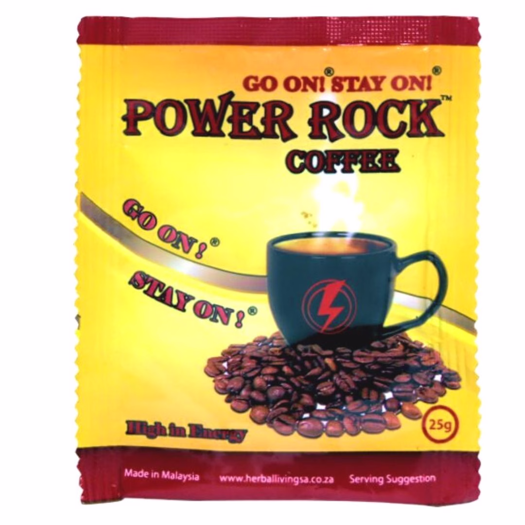Power rock coffee box of 20 sachets Price R950 Free delivery in South africa