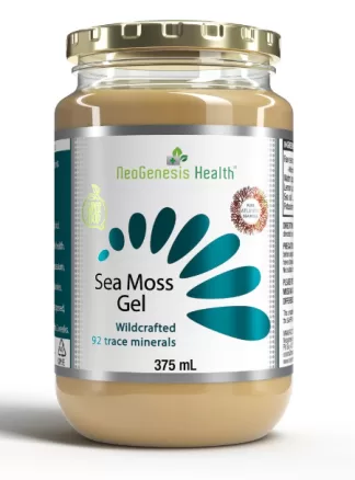 NeoGenesis Sea Moss Gel is made from wildcrafted sea moss with lemon, honey, and sea salt. A mineral-rich daily wellness gel to support general nutrition.