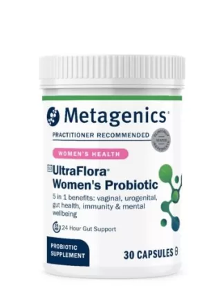 UltraFlora® Women’s Probiotic supports healthy vaginal pH, balanced microflora, and urogenital wellness with clinically researched Lactobacillus strains.