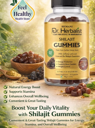 Boost energy, stamina, and wellbeing naturally with Dr. Herbalist Shilajit Gummies 90gm. Delicious, convenient herbal gummies for daily vitality and mental clarity.