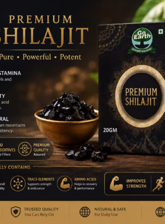 Go Earth Premium Shilajit Resin 20g with Ashwagandha Safed Musli Gokshura and Mucuna Pruriens available at Feel Healthy South Africa